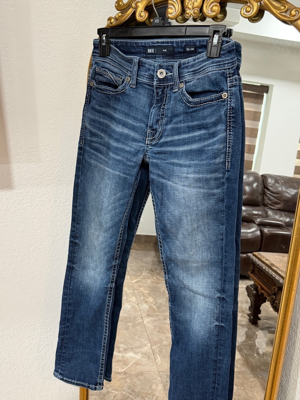 BKE Men’s Medium Blue Slim Straight Jeans